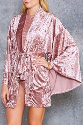 Dusk Crushed Velvet Kimono