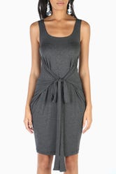 Wing And A Prayer Charcoal Longline Dress
