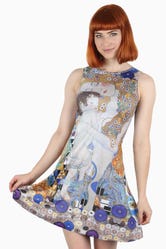 Der Kuss Vs Klimt Mother And Child Inside Out Shift Dress