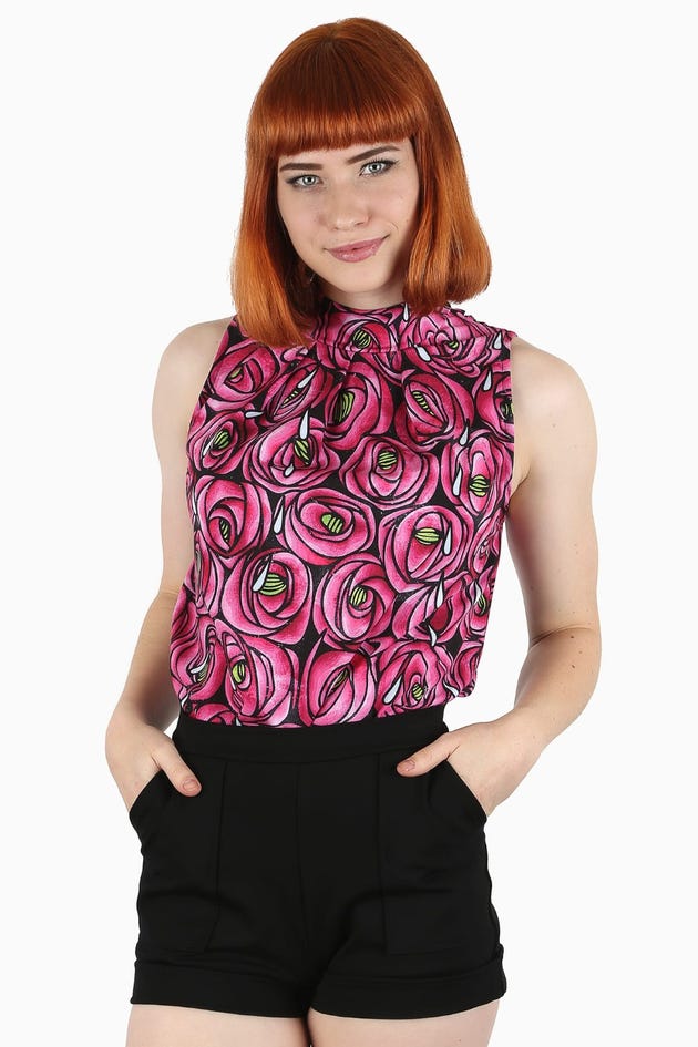 Mackintosh Rose And Teardrop Business Time Blouse