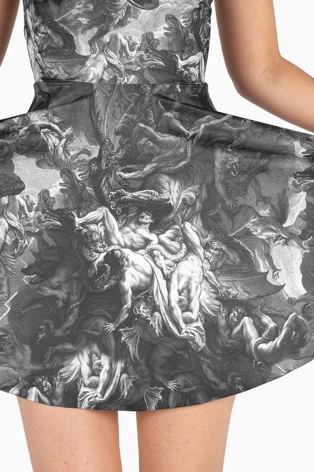 The Fall Of The Rebel Angels Scoop Skater Dress