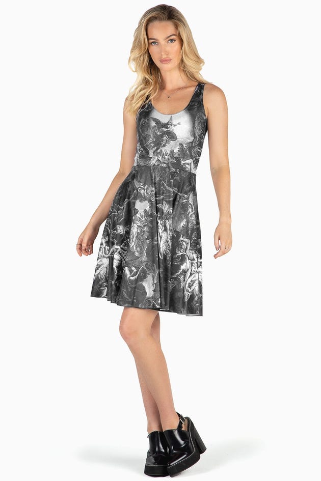 The Fall Of The Rebel Angels Scoop Longline Dress - Limited