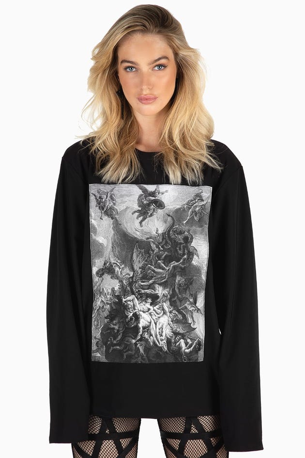 The Fall Of The Rebel Angels Patch Sweater