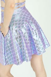 Mermaid Lilac Pocket Skater Skirt