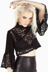 Victorian Lace High Neck Top