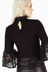Victorian Lace High Neck Top
