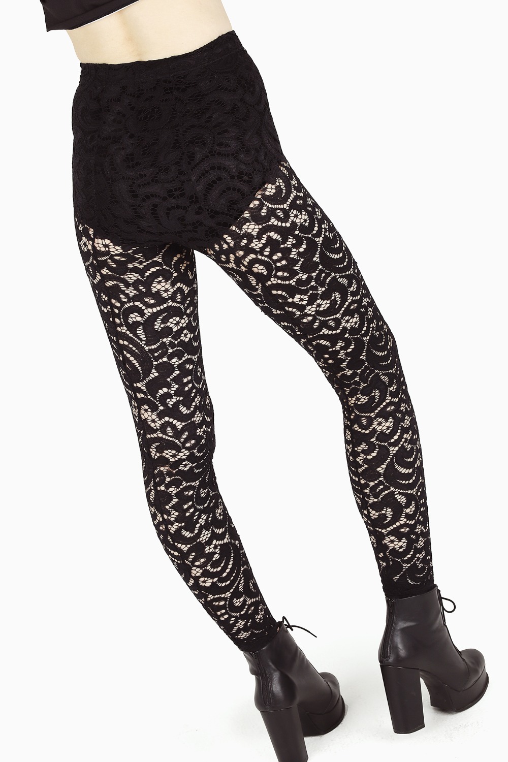 Lacey Legs: Surprisingly Stylish Lace Tights at Scout LA | Lace leggings  outfits, Lace trim leggings, Outfits with leggings