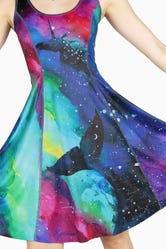 Whale Of A Galaxy Vs Chaos Longline Inside Out Dress