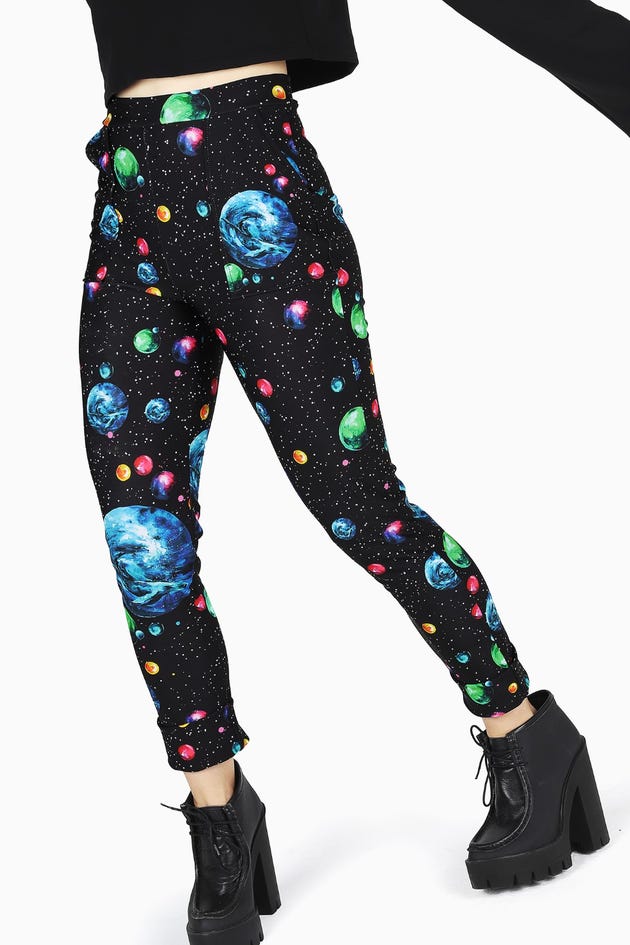 Whale And Planets Cuffed Pants - Limited