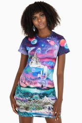 Visitors To Another World Tee Dress