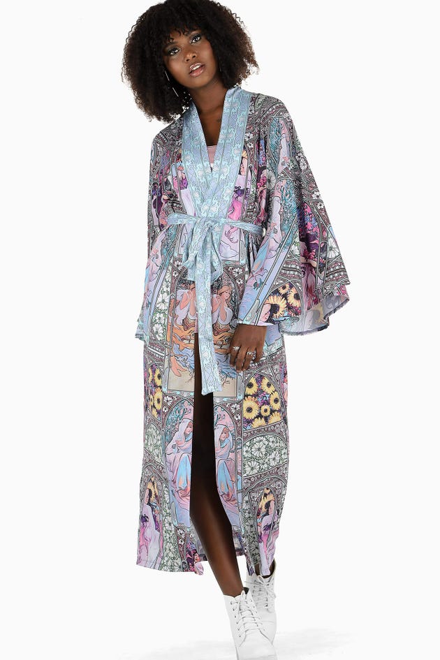 Four Seasons Swan Kimono - Limited