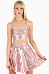 Doll Goes Disco Reversible Crop