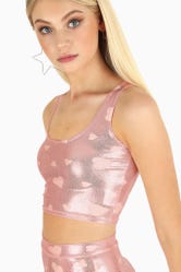 Doll Goes Disco Reversible Crop