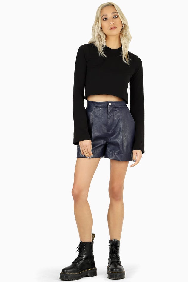 Route 66 Navy Relaxed Shorts