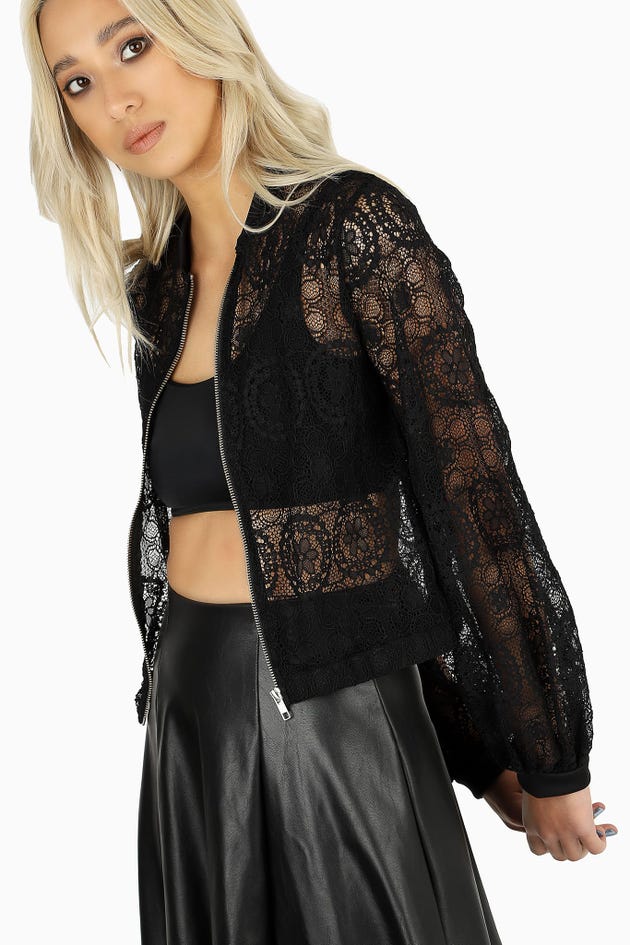 The Widow Lace Bomber Jacket