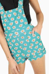 Sunny Side Up Short Overalls