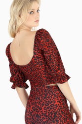 Electrikitty Red Bluebell Top