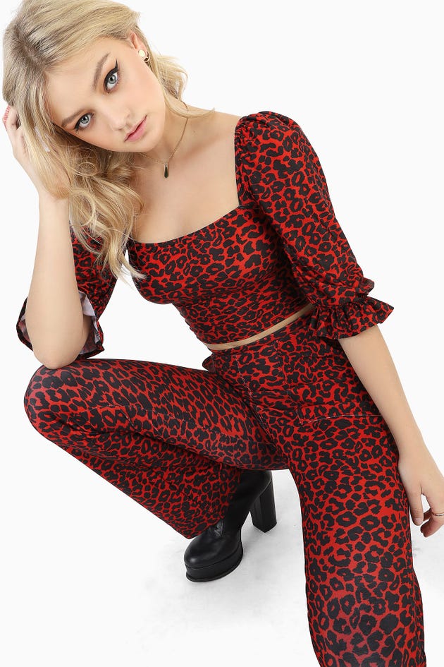 Electrikitty Red Bluebell Top