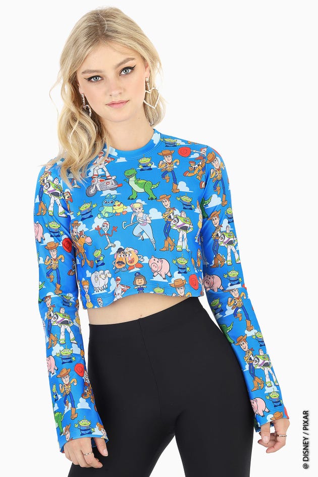 Toy Story Friends Church Bells Cropped Sweater