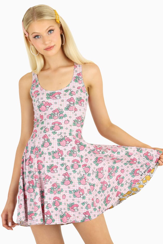 My Melody Strawberry Fields Vs Gudetama Inside Out Dress