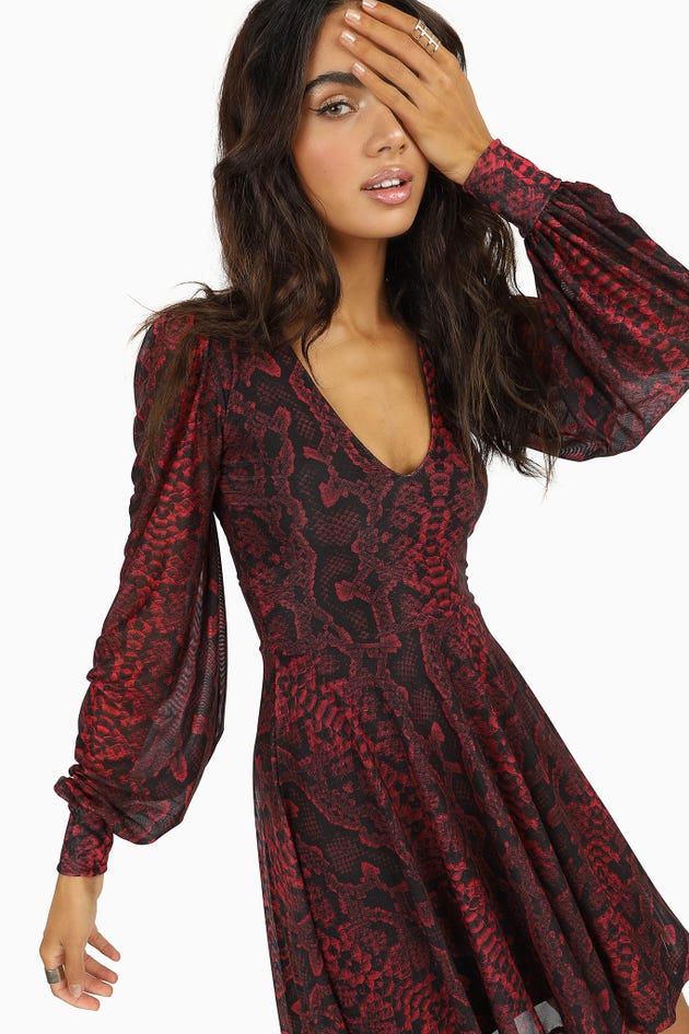 Python Red Romance Dress