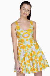 Cinnamoroll Sunflowers Scoop Skater Dress - Limited