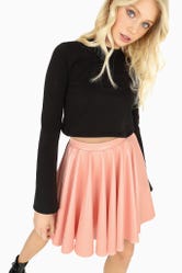 PVC Blush Pastel Cheerleader Skirt