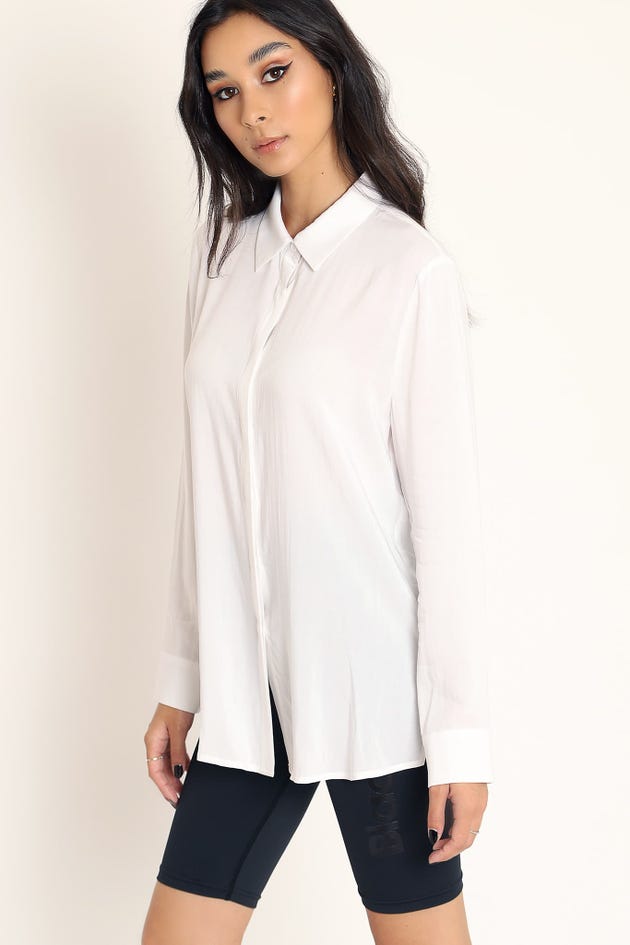 White Button Me Up Shirt - Limited