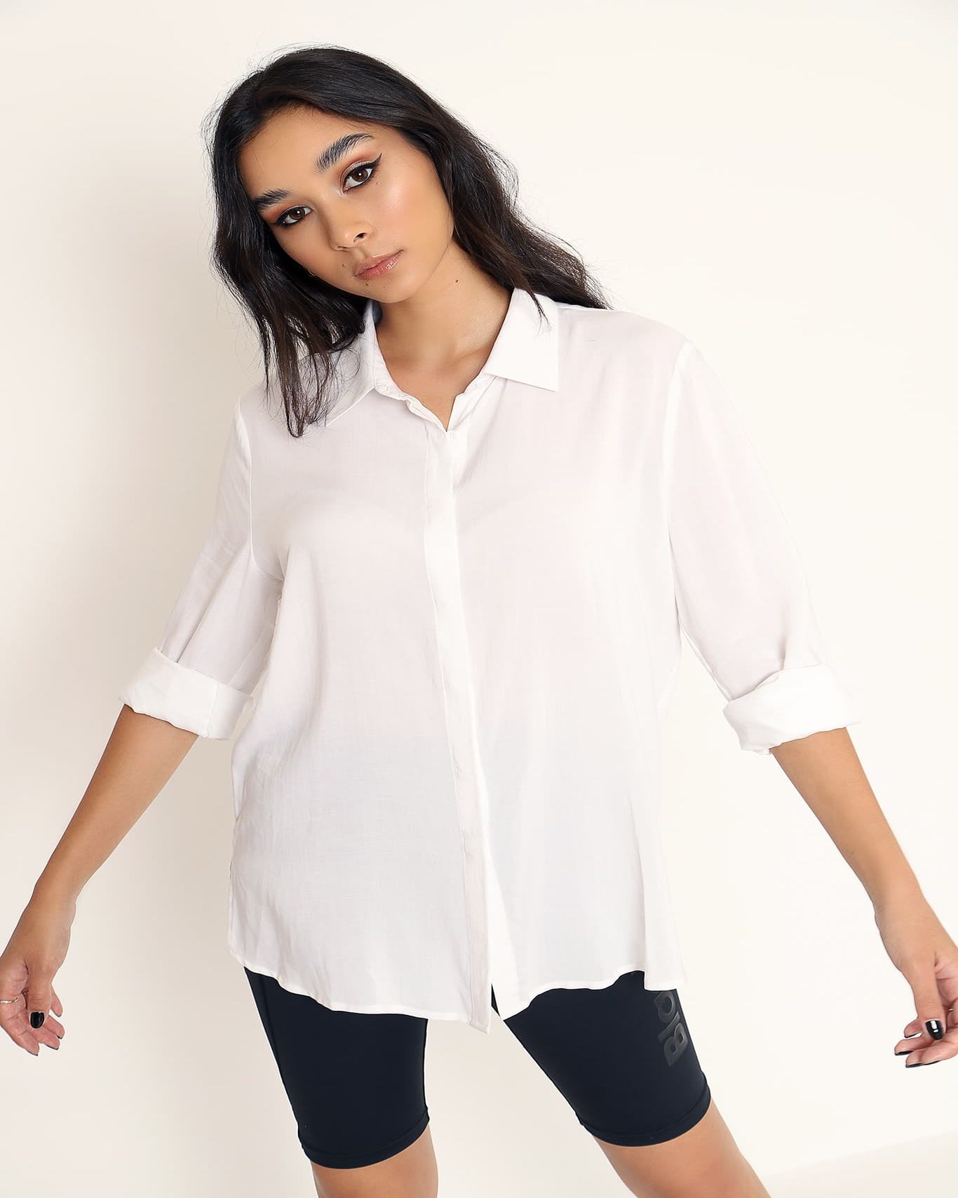 White Button Me Up Shirt - Limited