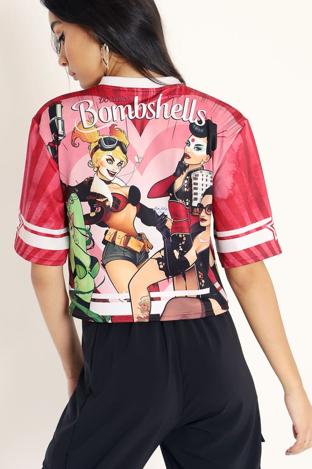 Bombshells Pink Cropped Touchdown