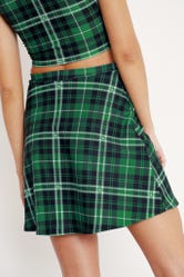 Tartan Slytherin A-Line Skirt