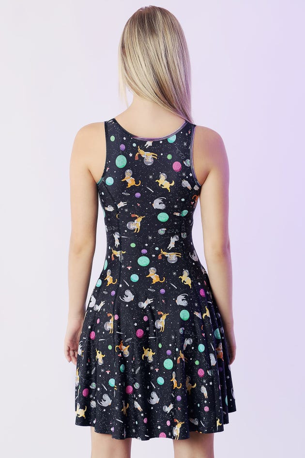 Galaxy Rainbow Butterfly Vs Space Pets Inside Out Dress