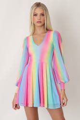 Rainbow Icecream Romance Dress