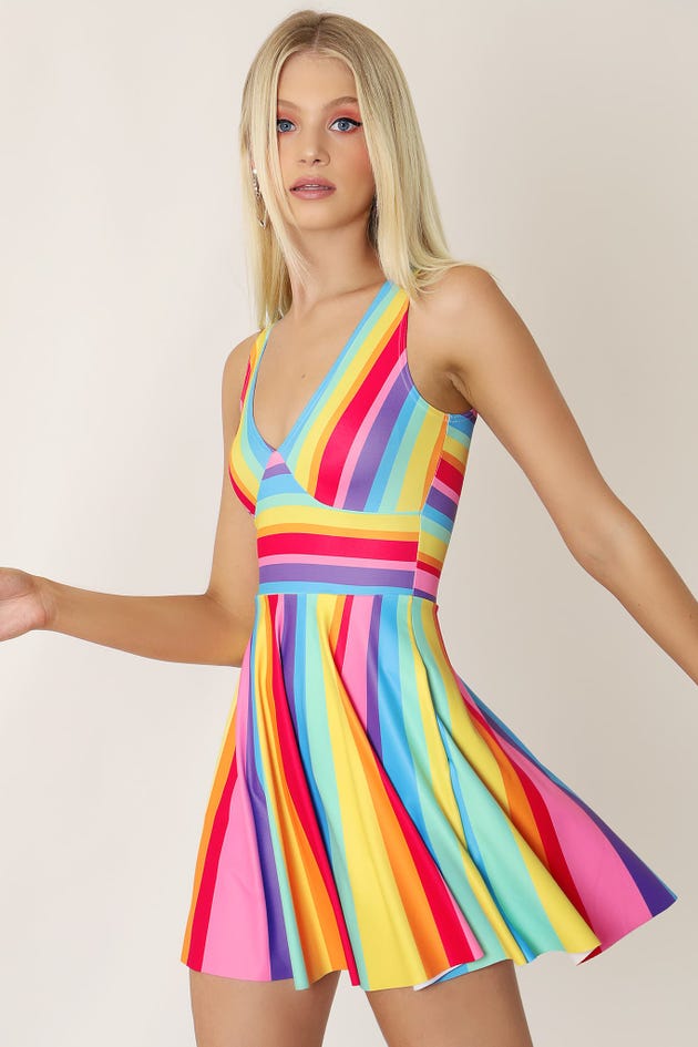 Candy Stripe Marilyn Dress