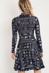 Ouija Long Sleeve Evil Longline Dress