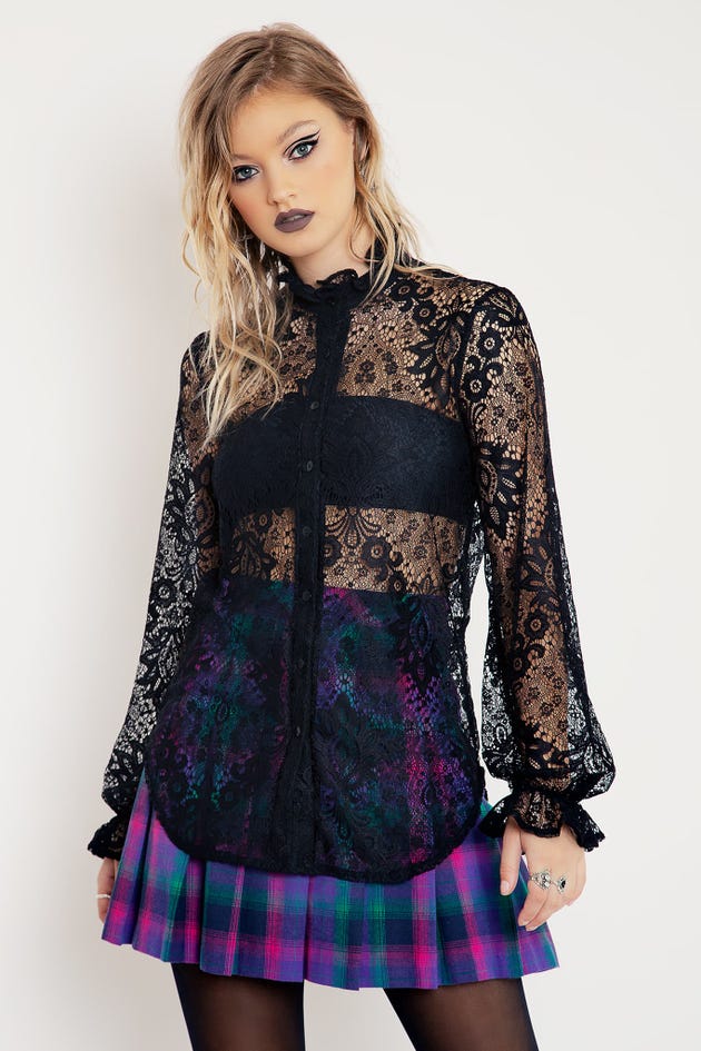 Immortal Lace High Neck Top