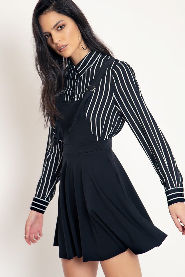 Black Apron Dress - Limited