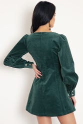Cord Green Pilgrim Dress
