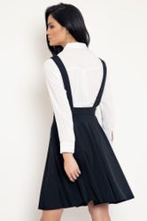 Black Apron Longline Dress