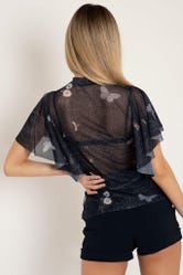 Sticky Situation Sheer Frill Top 2.0