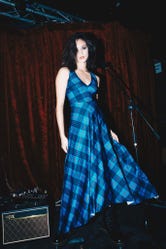 Tartan Azure Grunge Dress