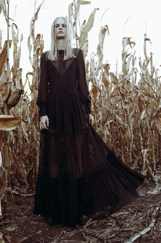 Midnight Ritual Sheer Maxi Dress