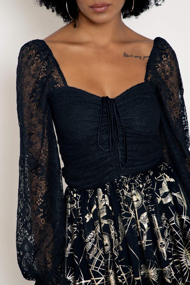 Immortal Lace Sweetheart Top