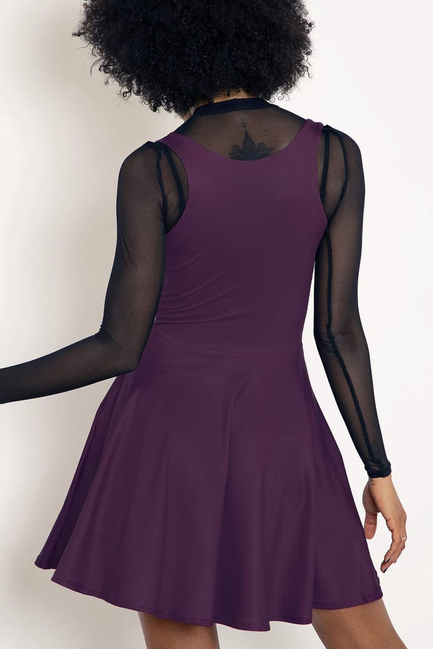 Show Us Ya Tops Matte Purple Underbust Dress