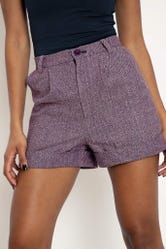 Herringbone Purple Shorts