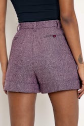 Herringbone Purple Shorts