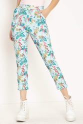 Tropical Summer Cuffed Pants - Limited