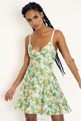 Yoshi Garden Mini Strappy Dress