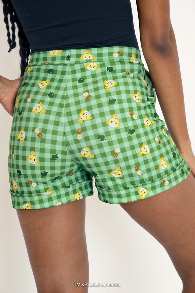 Isabelle Gingham Cuffed Shorts
