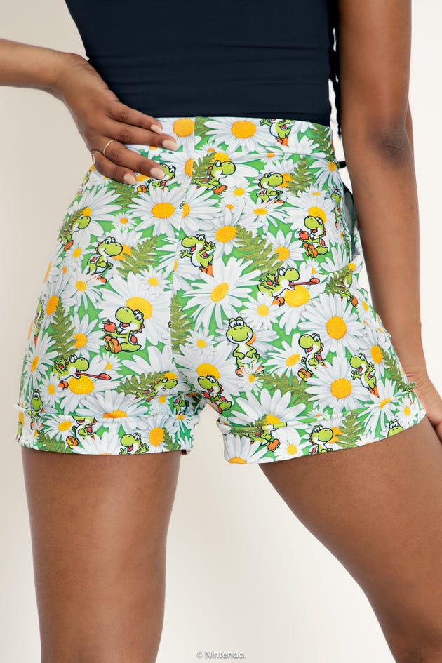 Yoshi Garden Cuffed Shorts